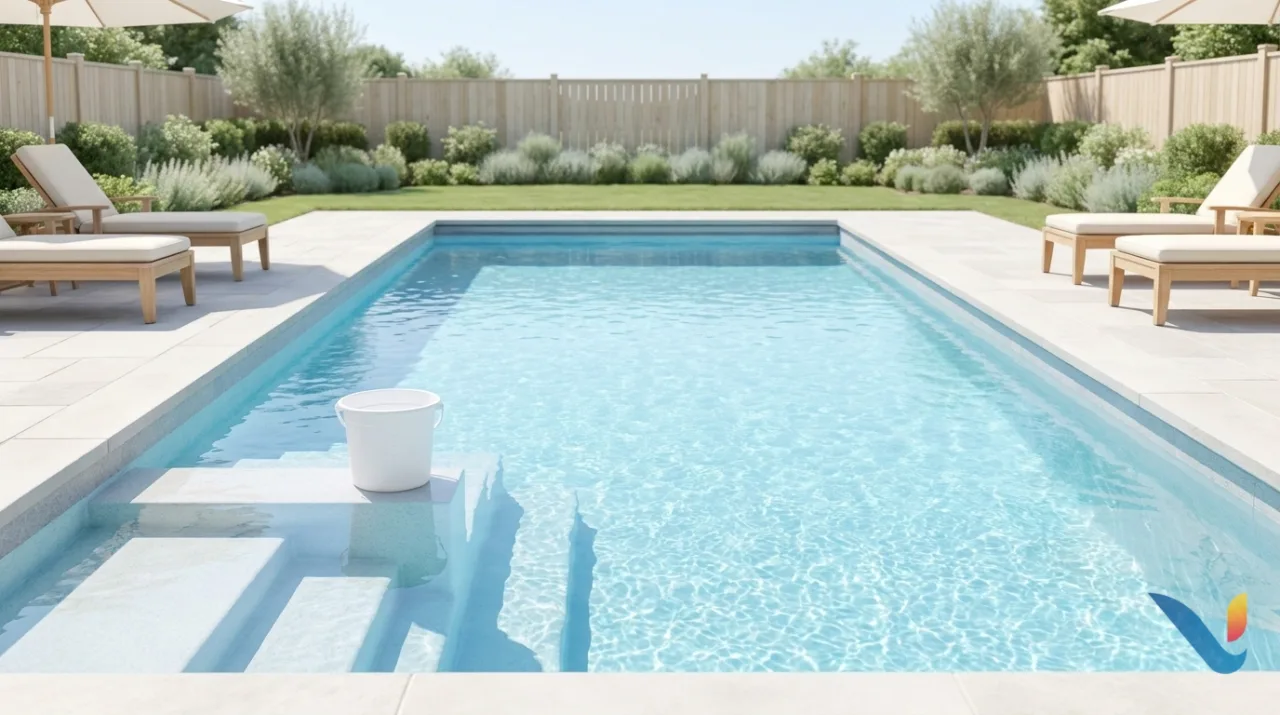 Fuga en la piscina: cómo saber si pierde agua (prueba del cubo)